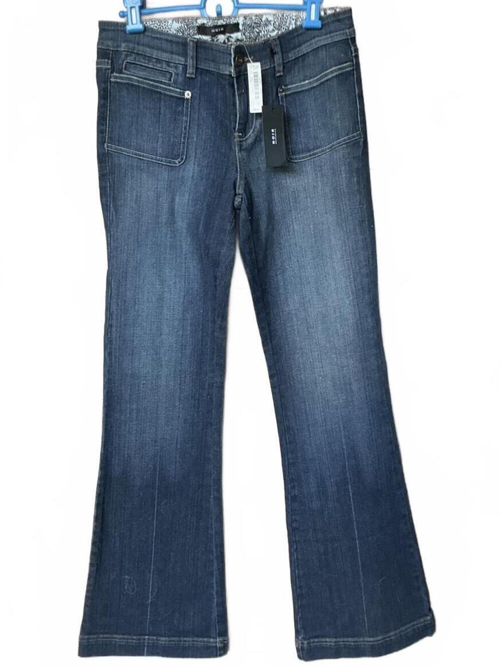 Noir The Noir Fit Women's Bootcut Flare Jeans Size 6 Dark Wash Blue Stretch